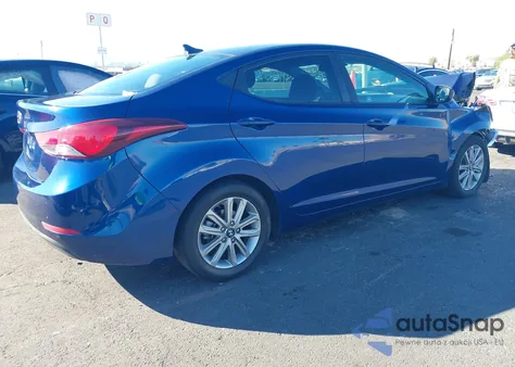 2015 Hyundai Elantra Se z USA, uszkodzony, nr VIN 5NPDH4AE1FH640659